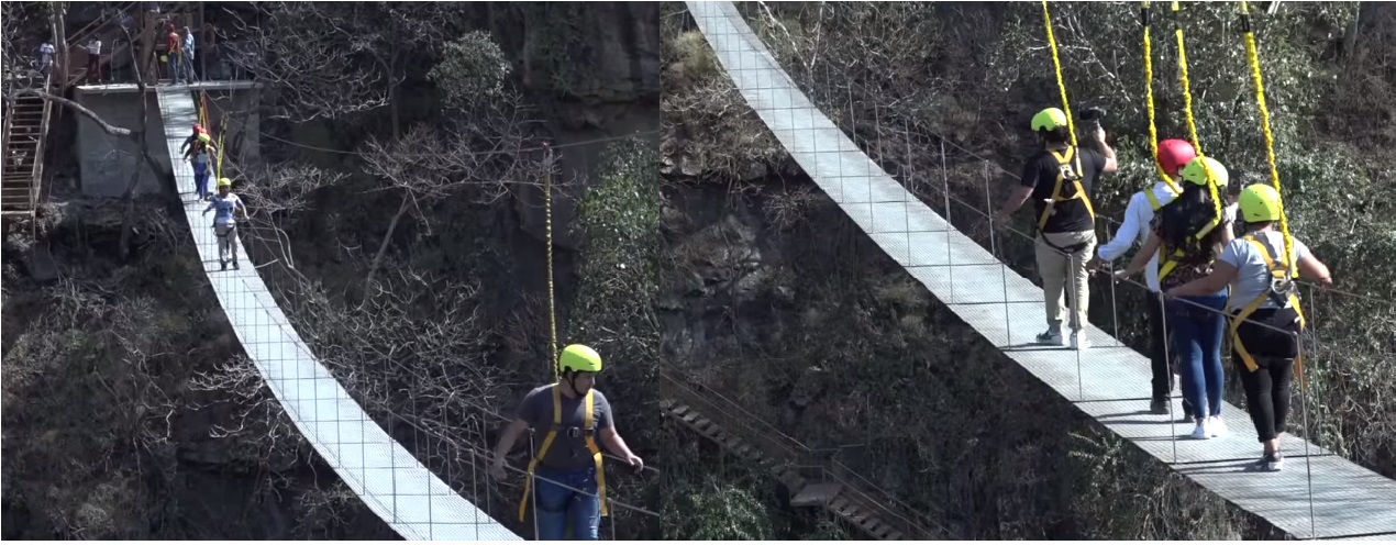 Santo Tomás estrena puente colgante en la Barranca del Diablo