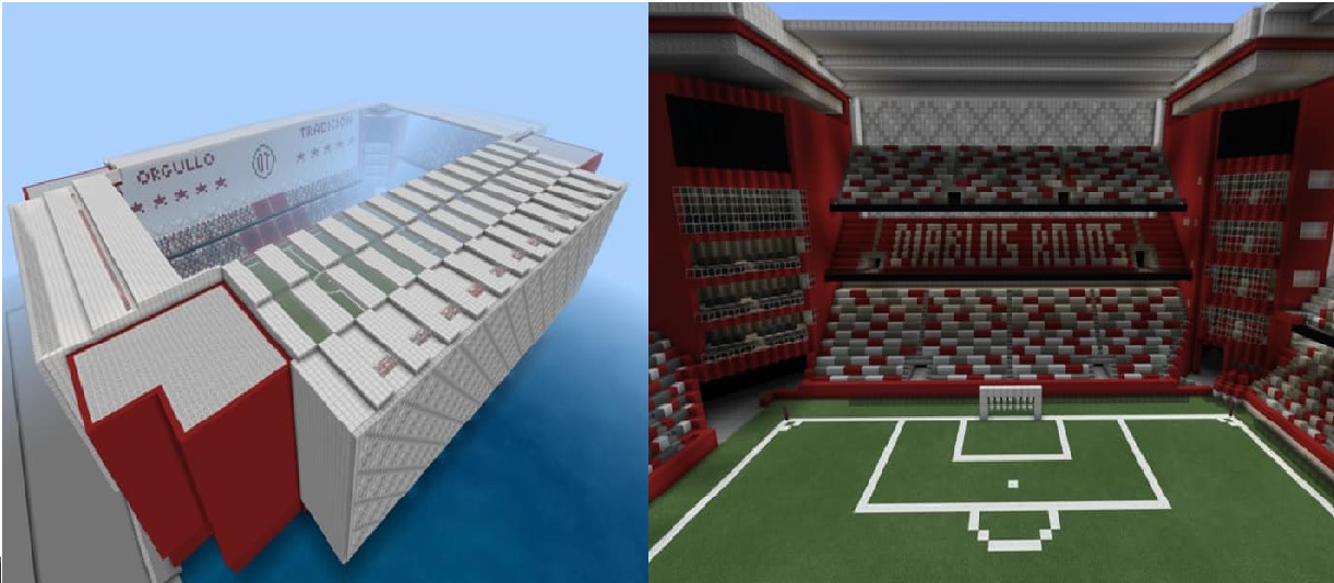 : Conoce el Estadio Nemesio Diez en el mundo de Minecrafte