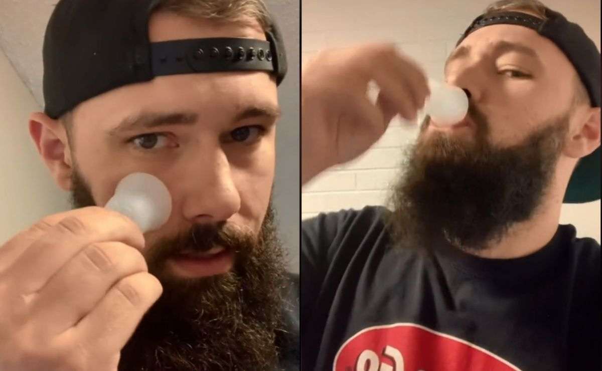 Hombre confunde copa menstrual con vaso para shots