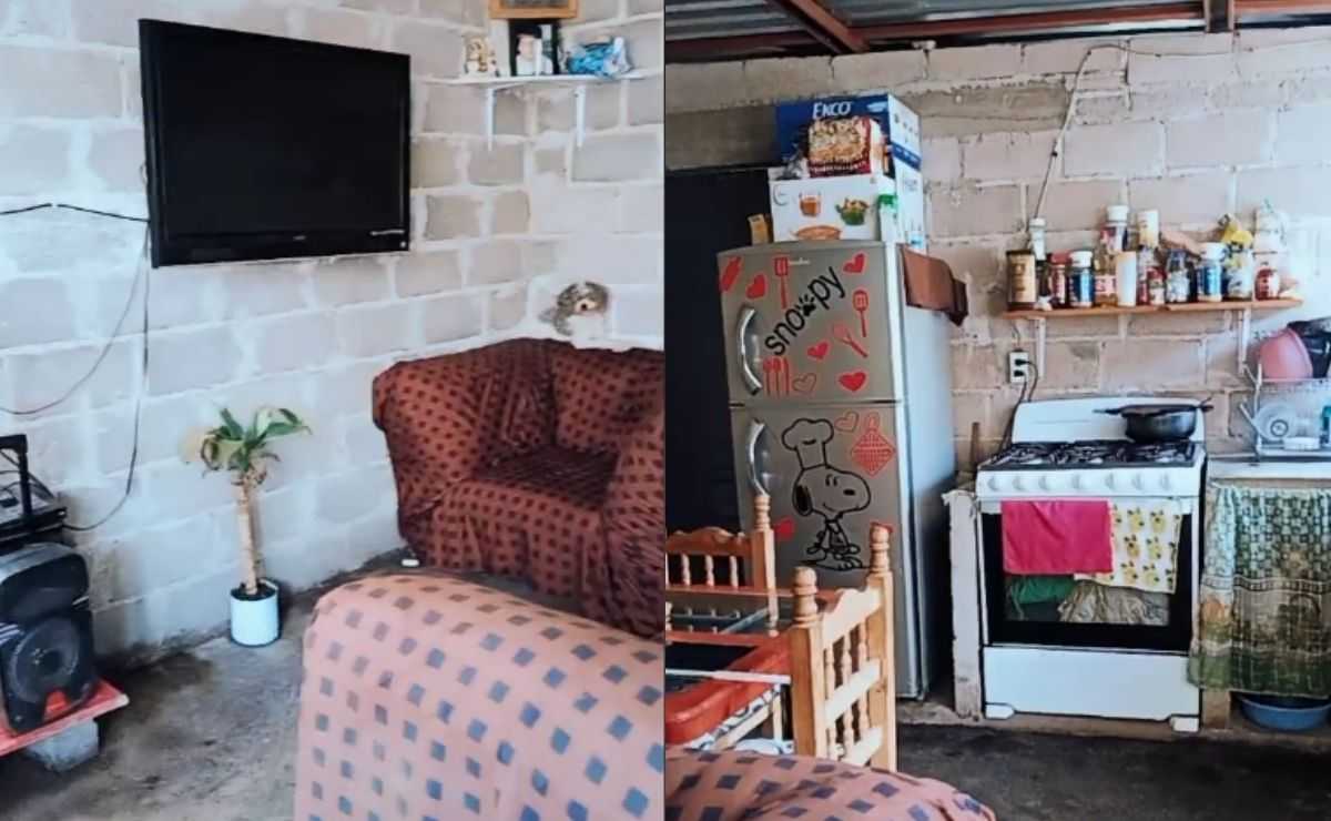 TikTok - Mujer presume su casa humilde y se hace viral