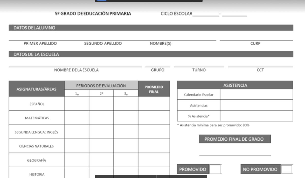 Pasos para descargar la Boleta de calificaciones 2021 en el EdoMéx