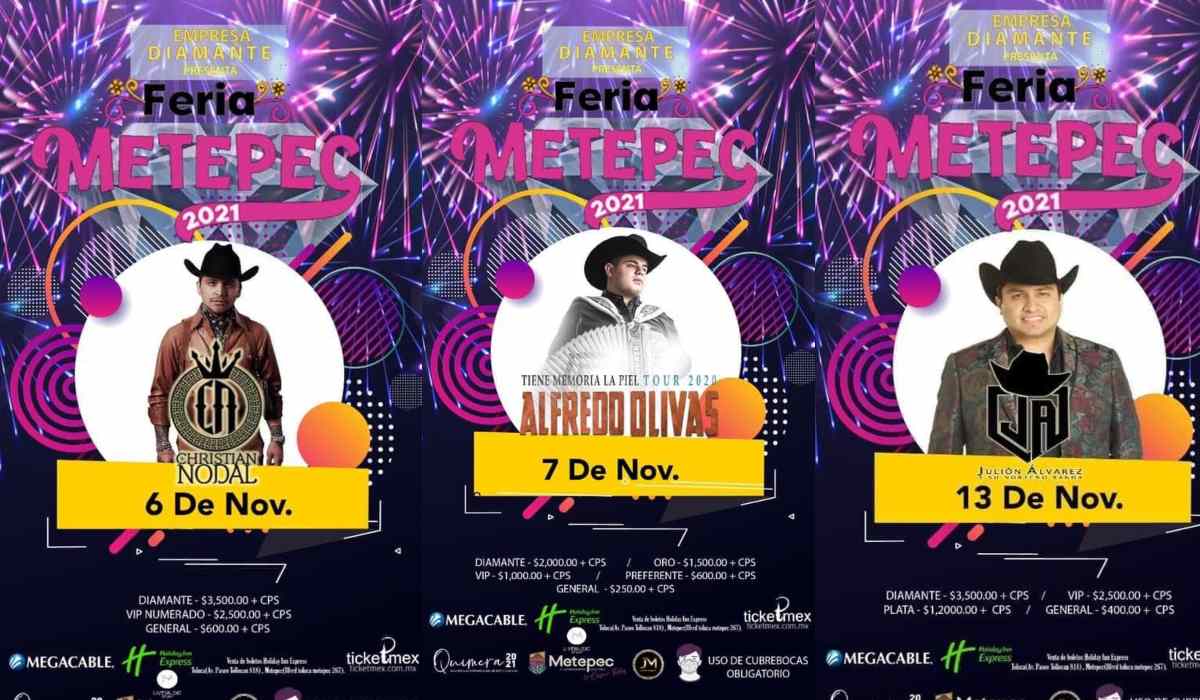 Christian Nodal se presentará en la Feria de Metepec 2021, conoce la cartelera oficial completa
