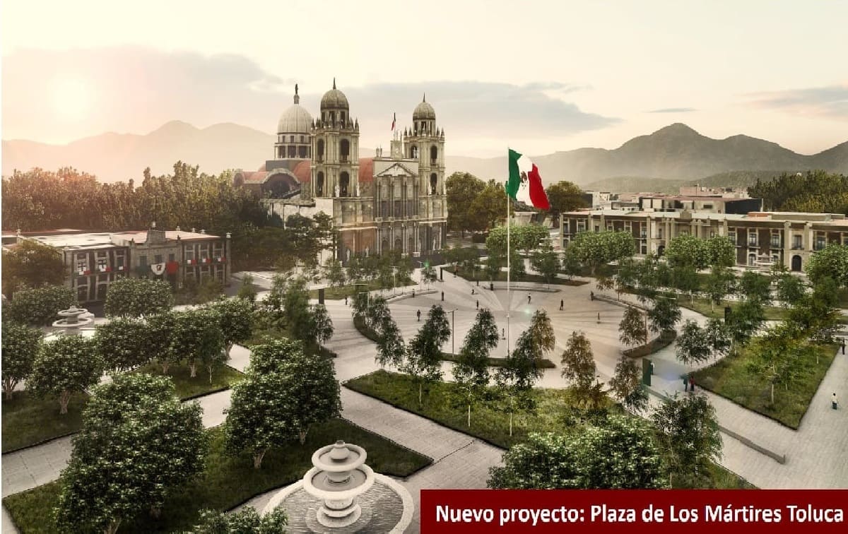 Noticias Toluca: Plaza de Los Mártires tendrá un nuevo toque ecológico
