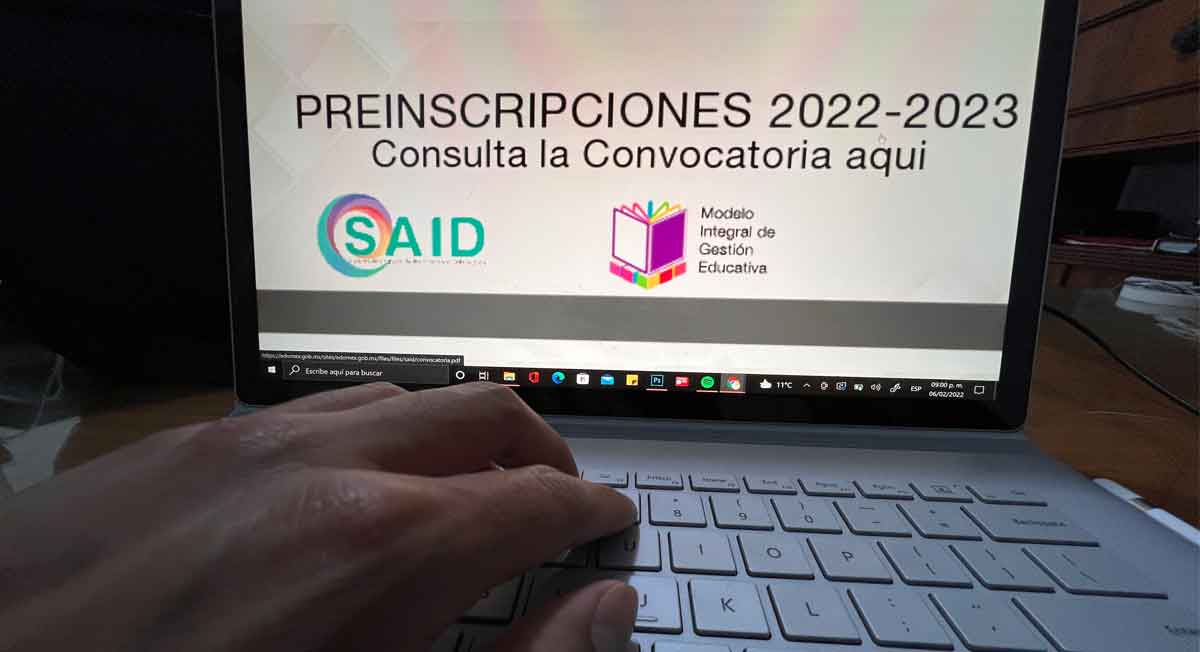 Pasos para realizar la preinscripción SAID Edomex 2022 y descargar la convocatoria