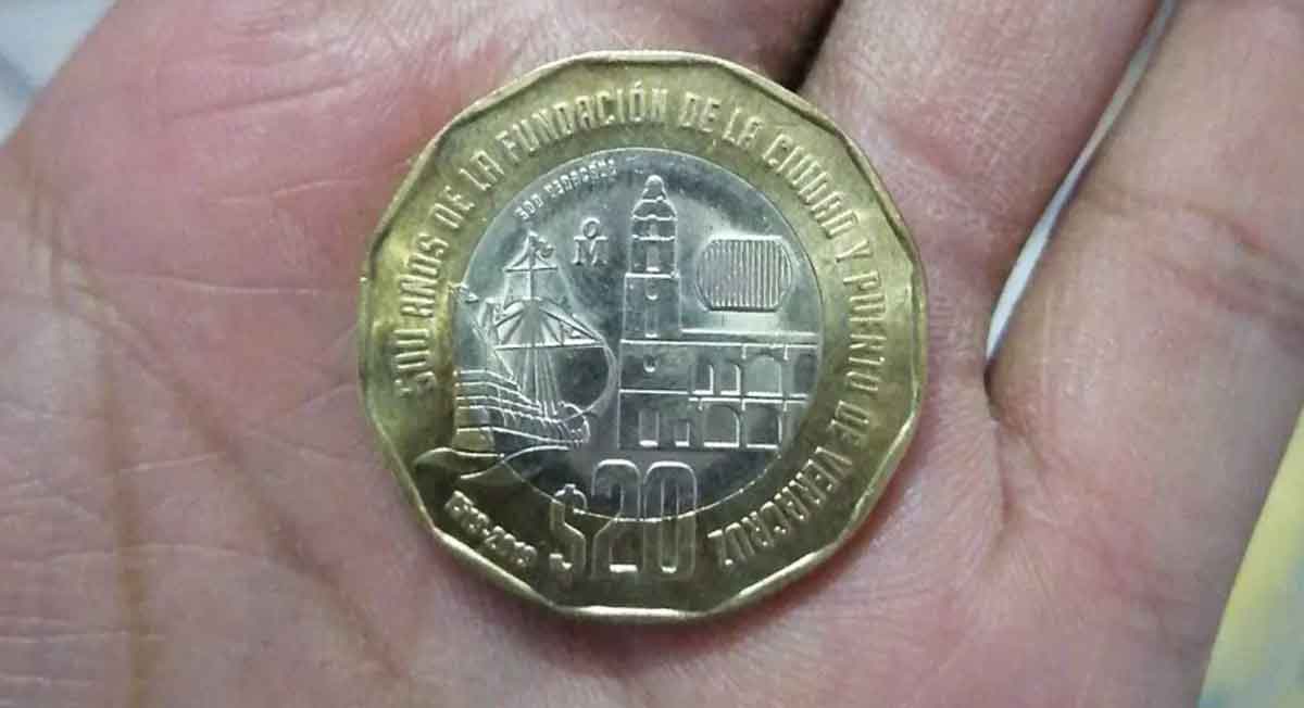 Cómo identificar y vender moneda de 20 pesos valuada en 23 mil pesos
