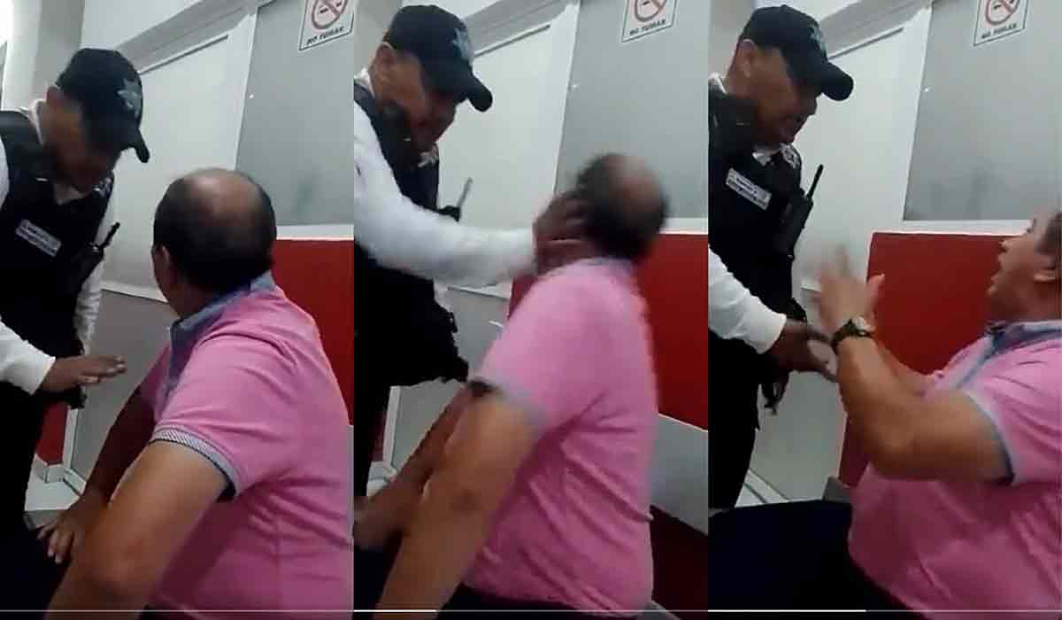 Policí­a cachetea a detenido, este reacciona y se hace viral en el Edomex
