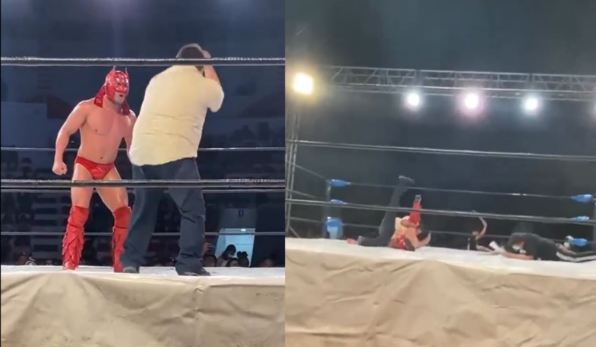 Dragón Lee, luchador mexicano, cumple sueño de niño con sí­ndrome de down