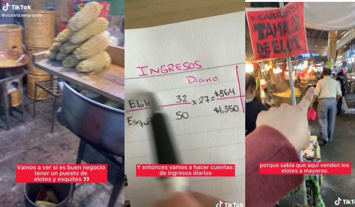 ¡Sorprendente!, TikToker revela cuánto gana un vendedor de elotese