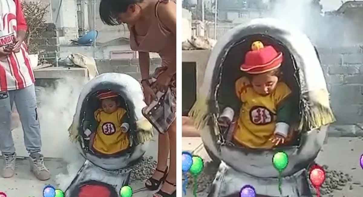 Familia presenta a «Gael Kakaroto» con temática Dragon Ball Z y se hace virale
