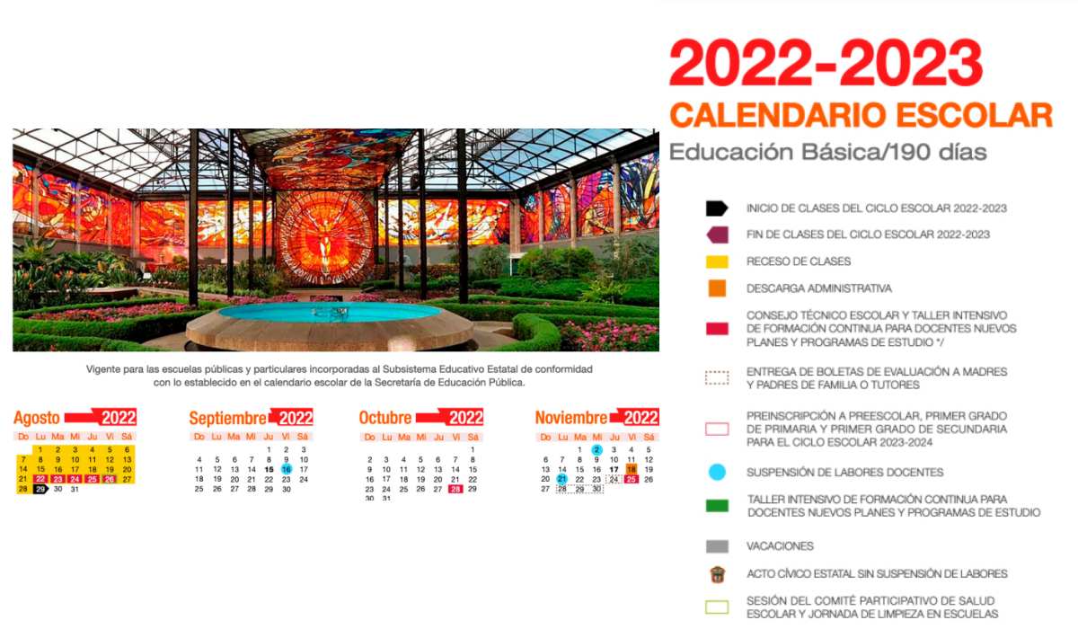Dí­as de descanso del nuevo calendario escolar EdoMéx 2022-2023