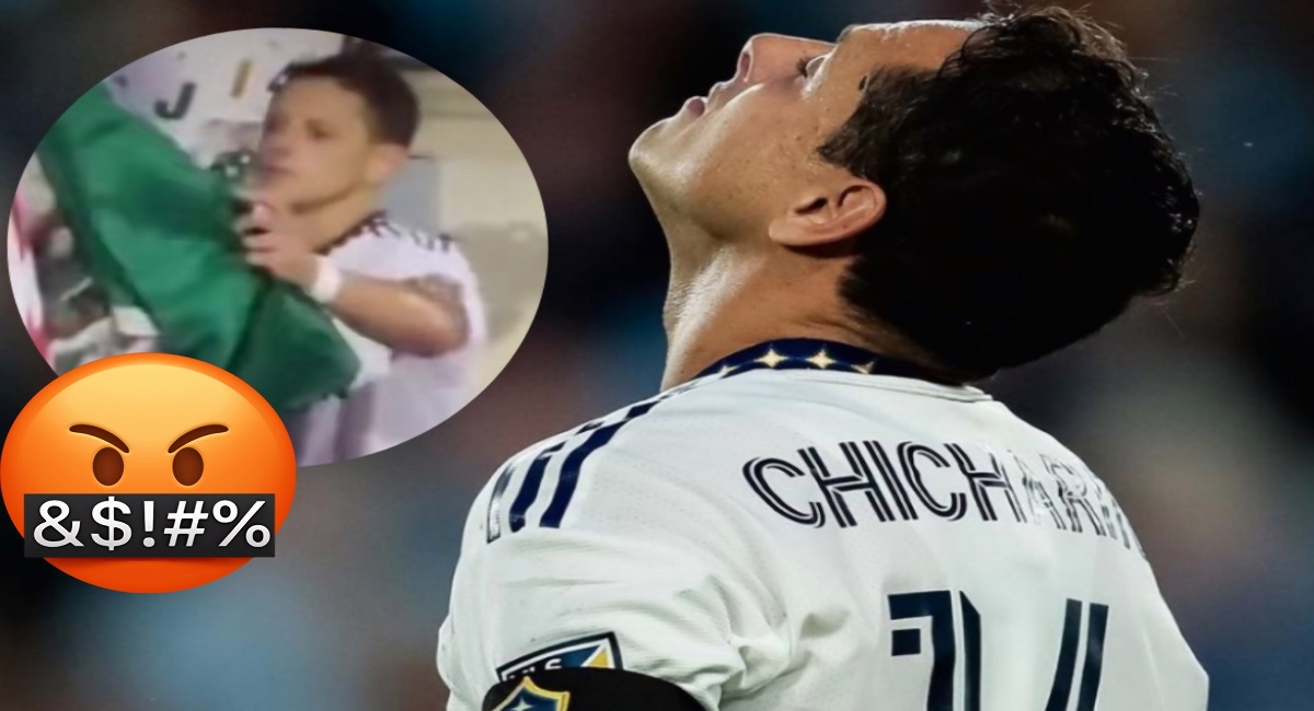 Video de "Chicharito" tirando la bandera de México al suelo ya es tendencia, ¿habrá sanción para el futbolista?