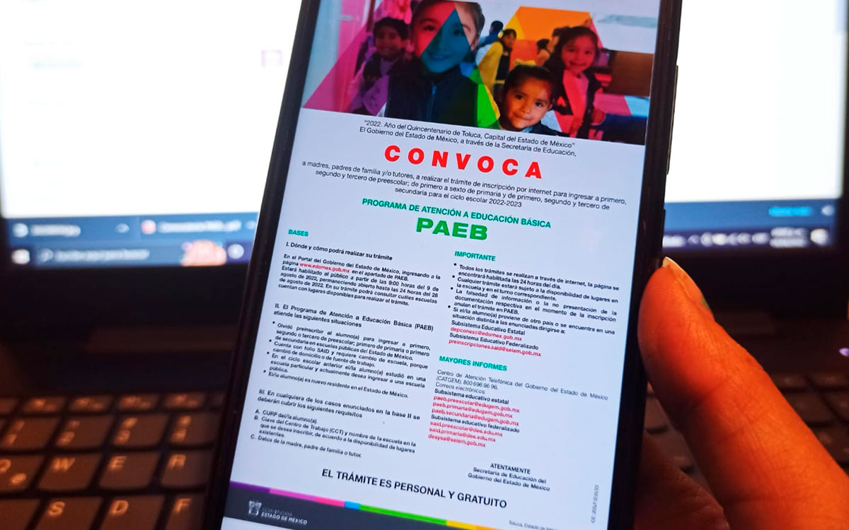 PAEB 2022: Fecha límite para cambio de escuela o turno Edomex 2022e