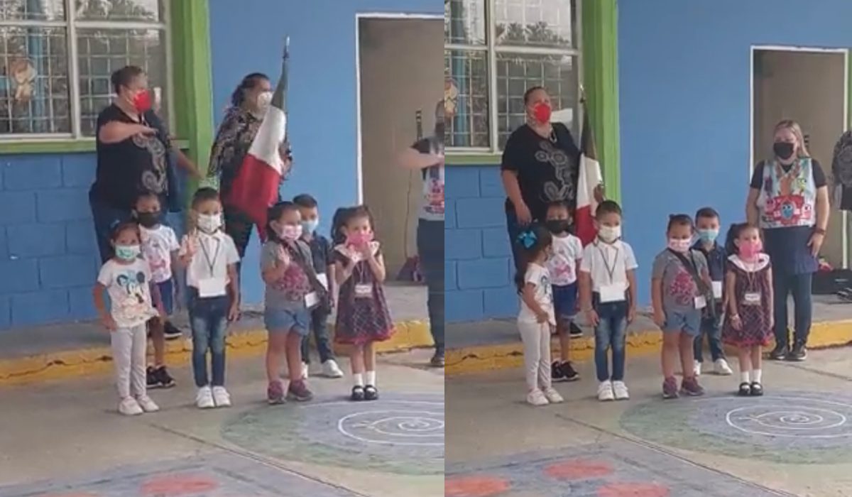 Viral – ¡Bendita inocencia!, mira como saludaron estos niños a la banderae