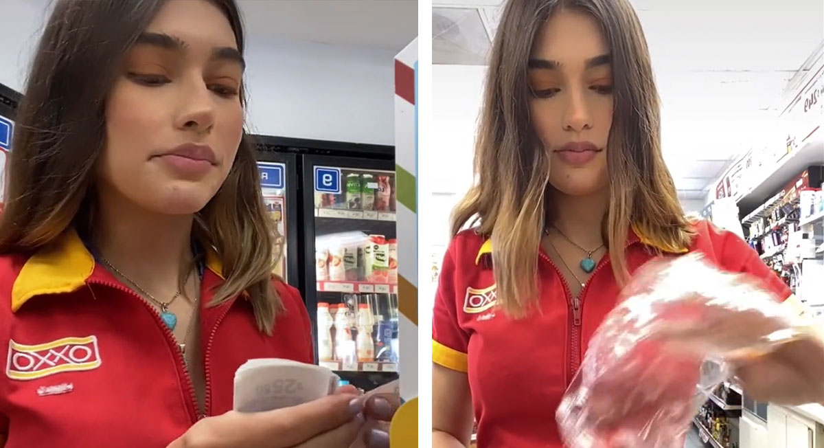 Viral empleada de OXXO es bautizada como «la Dua Lipa mexicana» por este motivoe