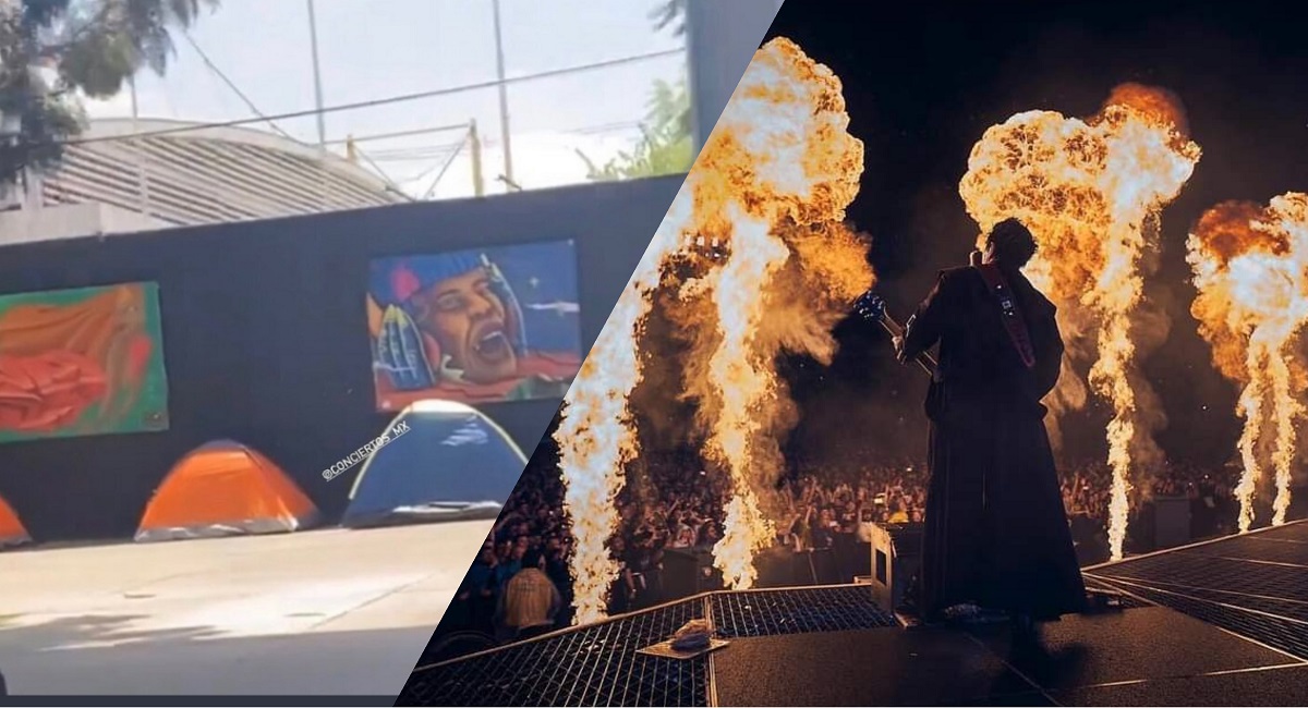 ¿Ya llego Rammstein a CDMX? Sus fans se forman a dí­as de su concierto