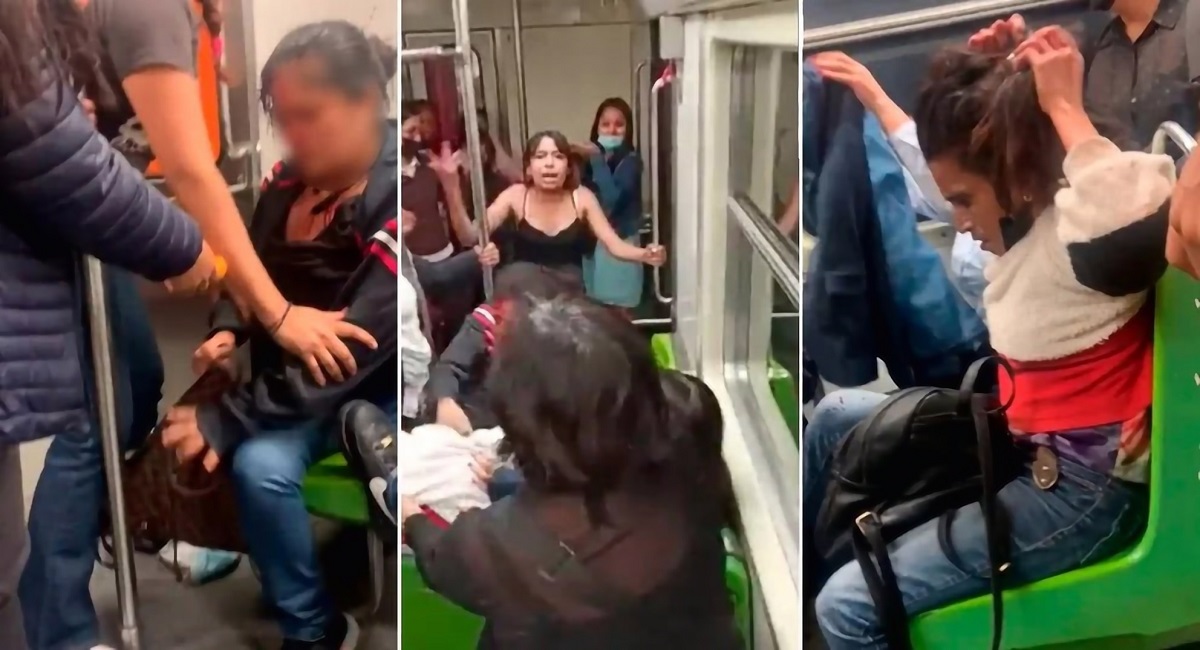Video: Riña en vagón exclusivo de mujeres del metro CDMX