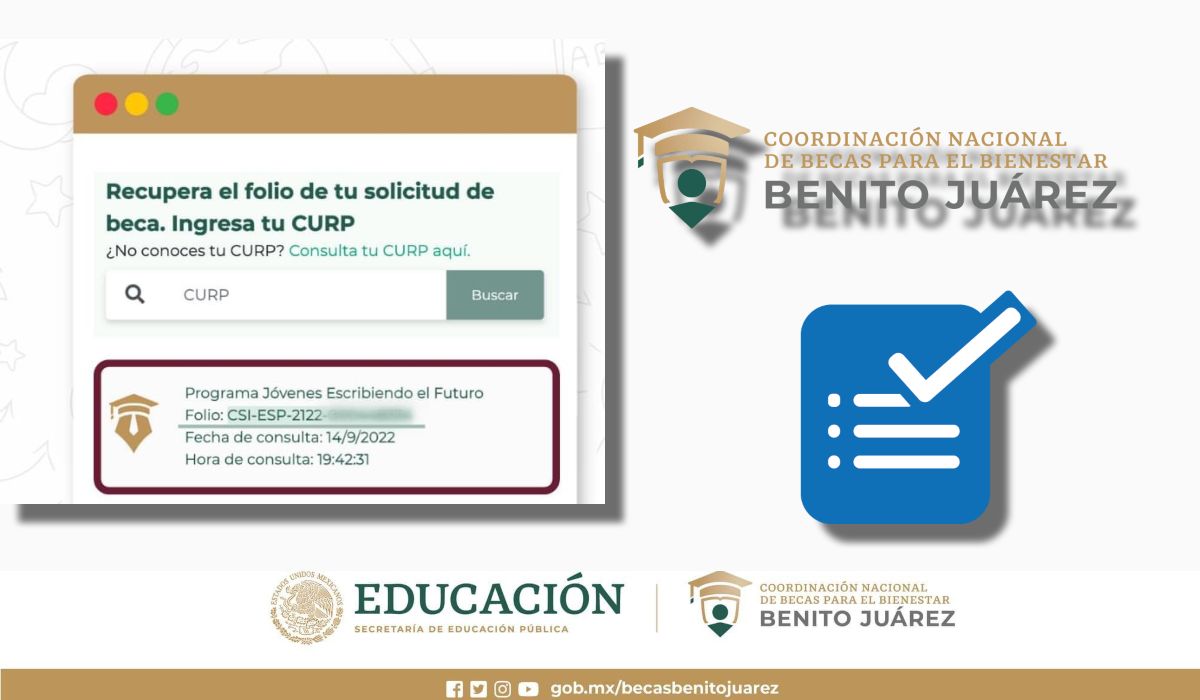 ¿Perdiste tu folio de la cédula Beca Benito Juárez?, así­ lo puedes recuperar