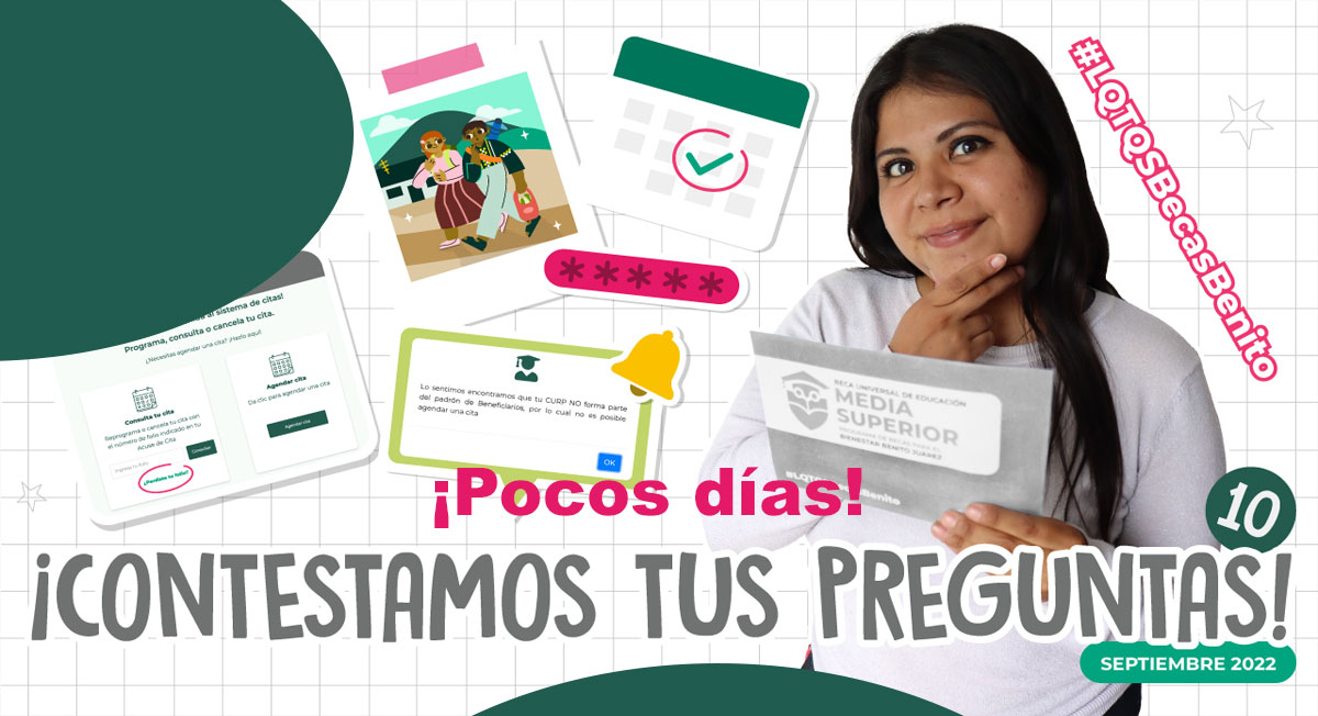 Qué hacer si no hay horarios disponibles para las Becas Benito Juárez