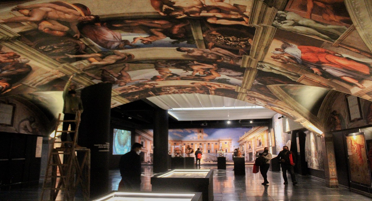 Recrean la Capilla Sixtina en exposición a Miguel Ángel en Toluca