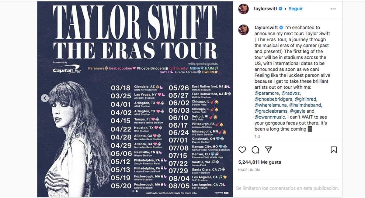 ¿Taylor Swift viene a México? Esto se sabee