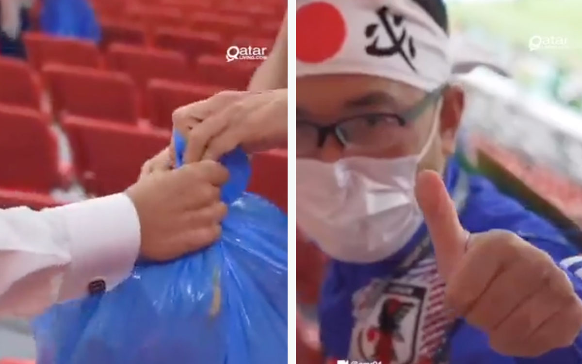 Japoneses se quedan a limpiar el estadio después del partido en Qatar por su impecable cultura