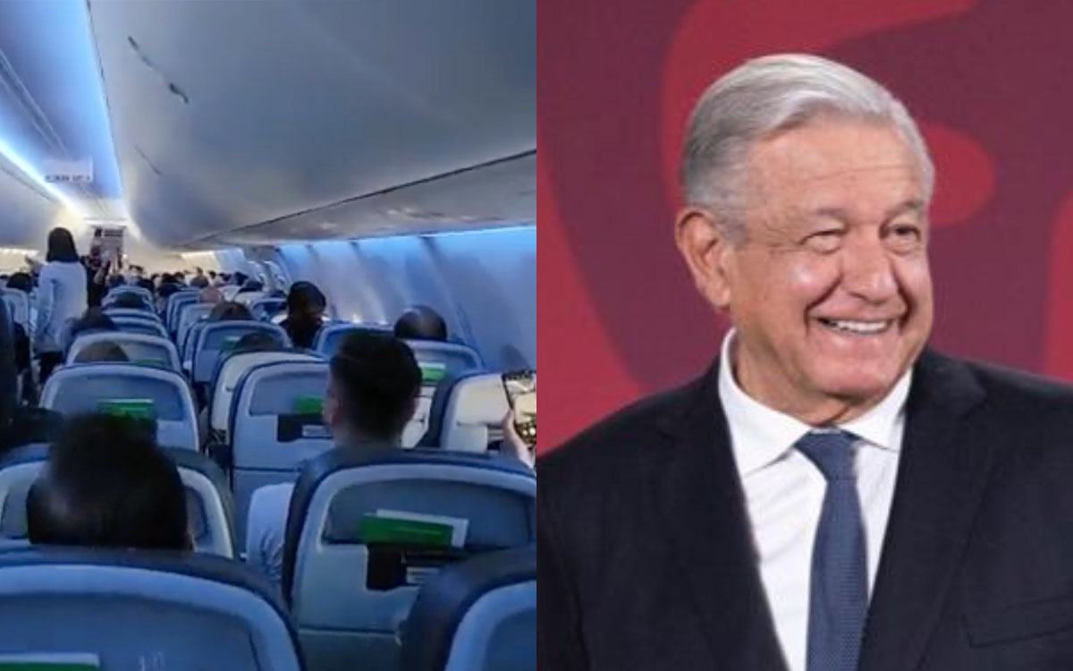 Viral: Mujer se revela contra AMLO y otros lo defienden mientras iba en un avión