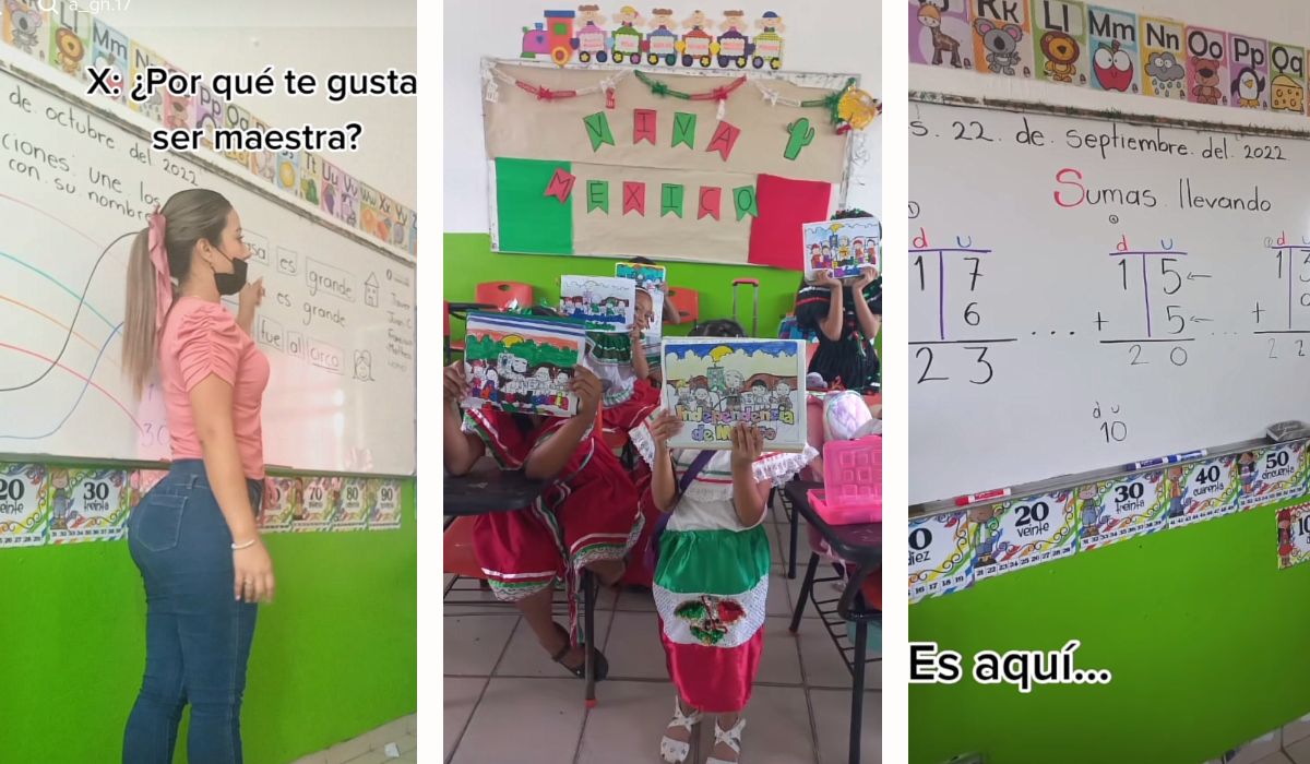 Viral - Maestra desata envidia de las madres de familia, ya que los papás le mandan piropos