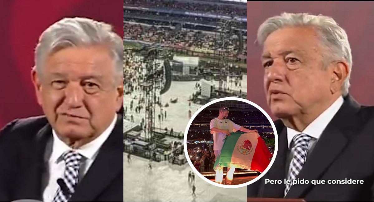 AMLO invita a Bad Bunny a dar concierto con tirolesa en CDMXe
