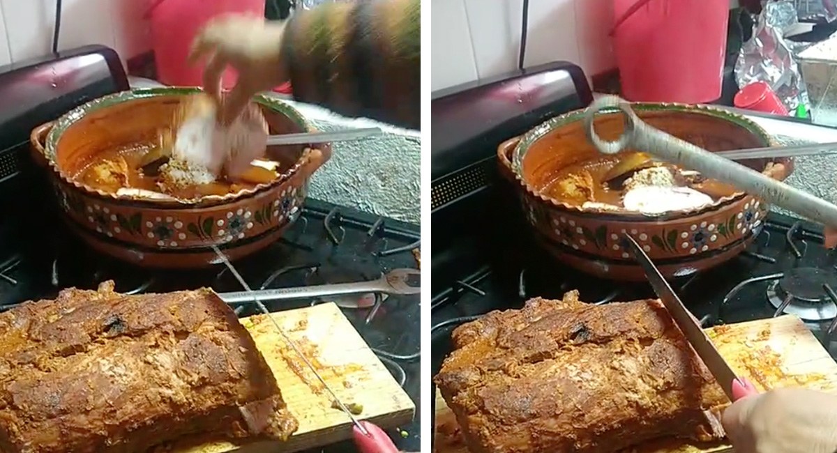 ¡Ese es recalentado del año pasado! Madre parte lomo con llave inglesae