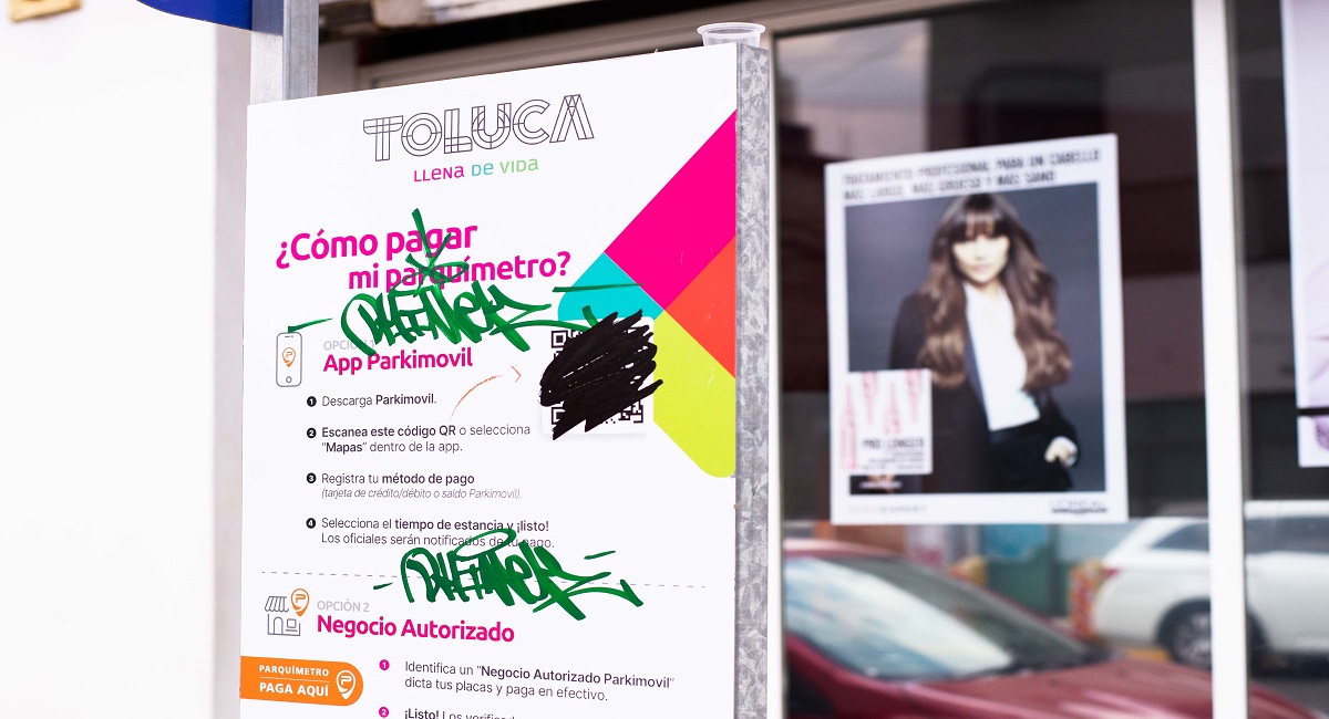 ¿Retirarán parquí­metros virtuales vandalizados en Toluca?e