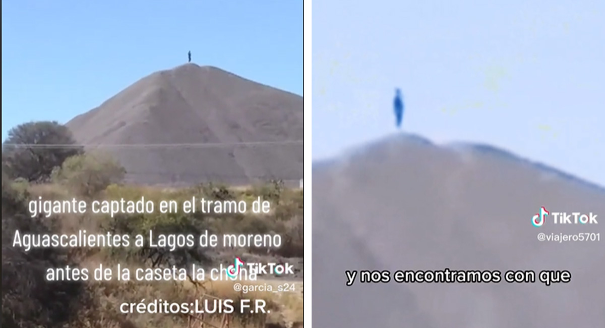 Gigantes en Aguascalientes: trailero capta gigante en cerro y esto descubren