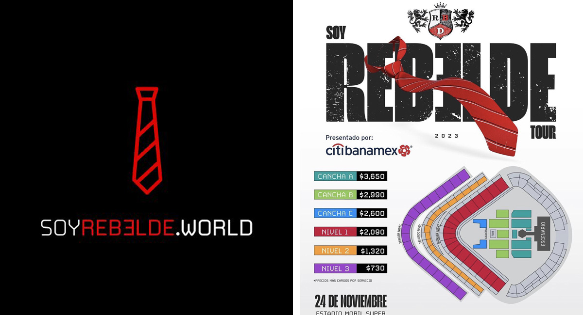 RBD México 2023: Precio de los boletos para Soy rebelde World