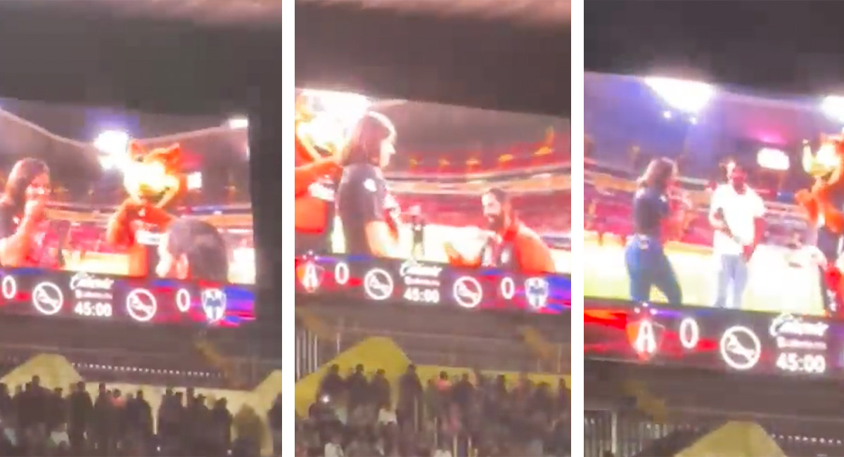 ¡Ahí­ no es bro! Aficionado de Atlas pide matrimonio en el estadio y lo rechazan