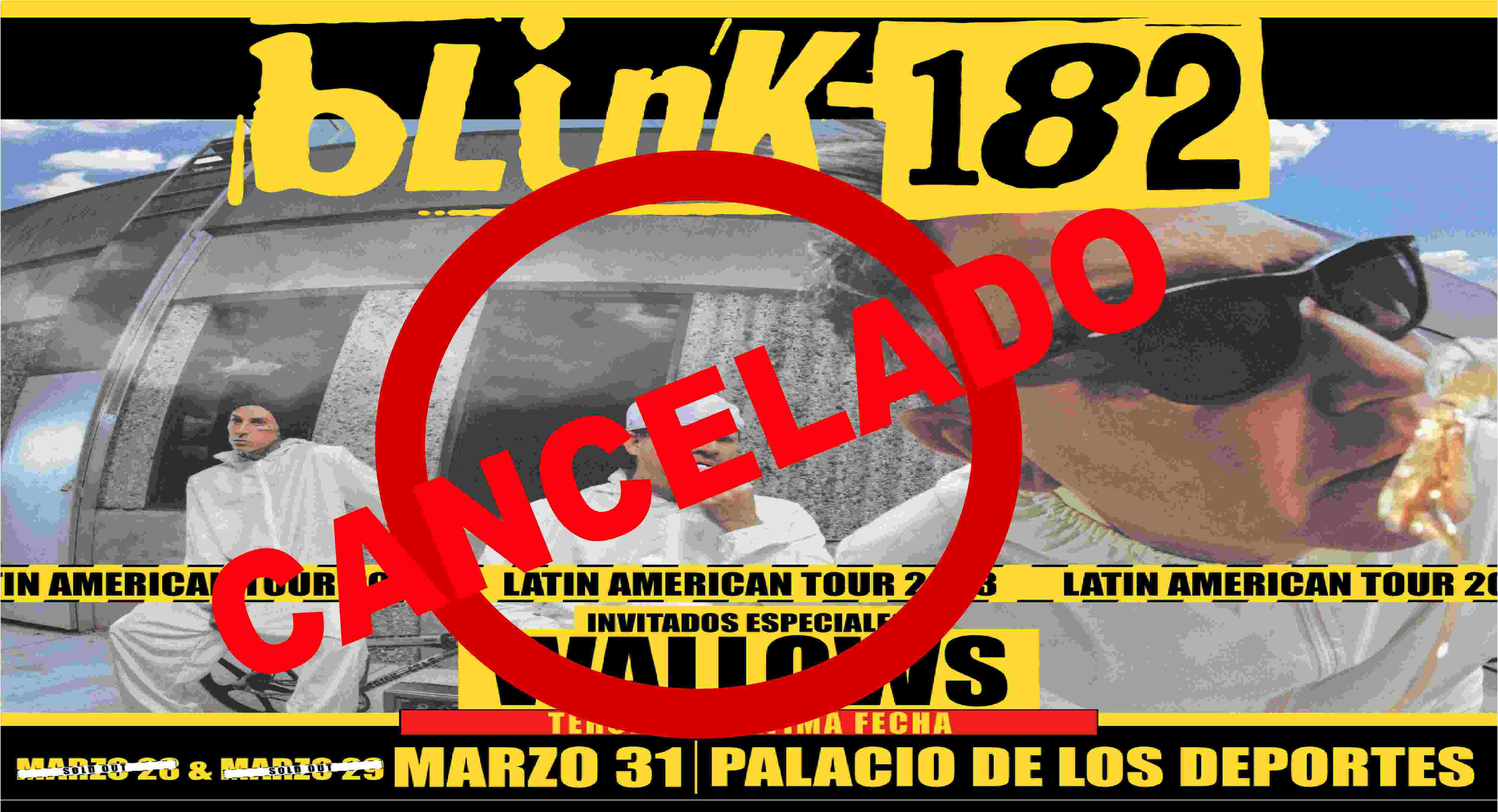 ¡Última hora! Blink 182 cancela conciertos en México, esta es la razón