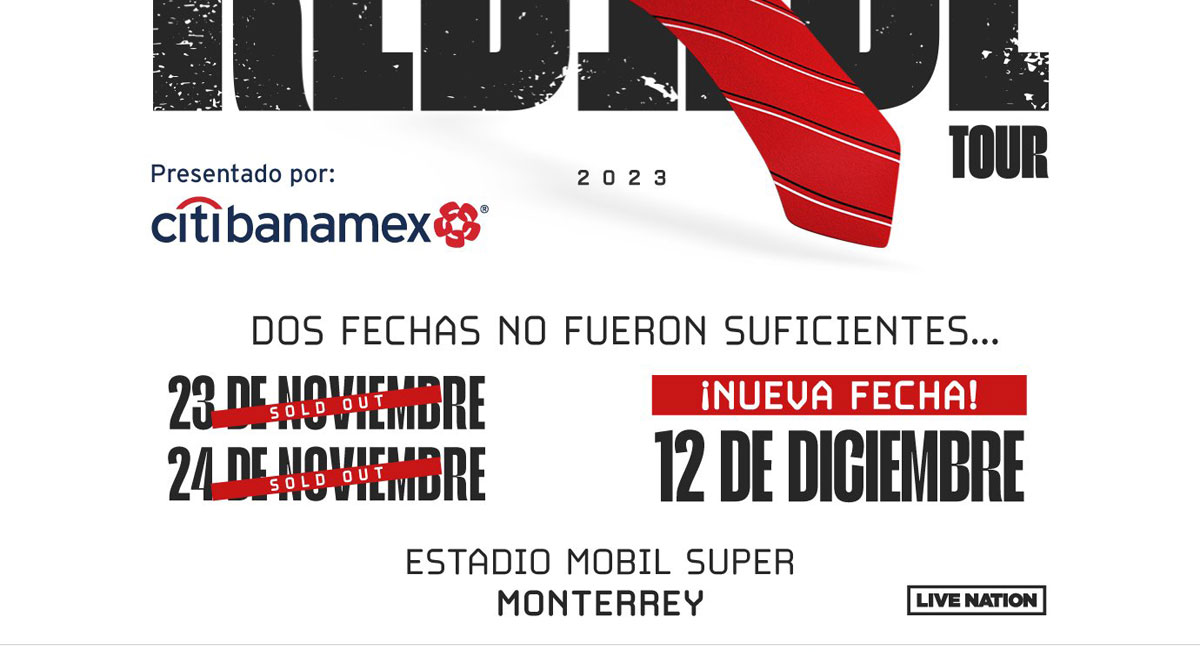 RBD Monterrey – Precio de los boletos para la nueva fecha 12 de diciembree