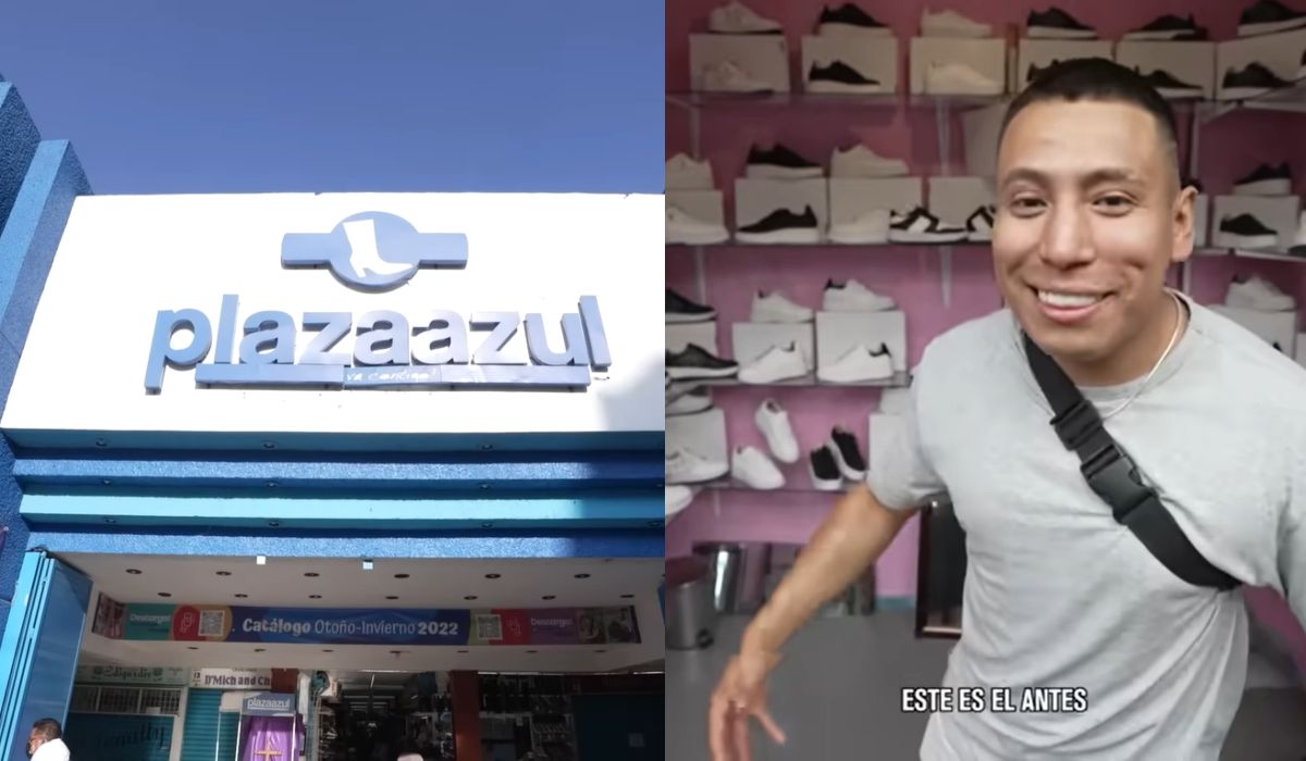 Youtuber compra zapatos en San Mateo Atenco y regala el calzado || VIDEO