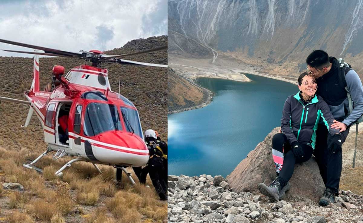 Turista regresa nuevamente al Nevado de Toluca dónde sufrió un accidente: Lo llaman aferrado
