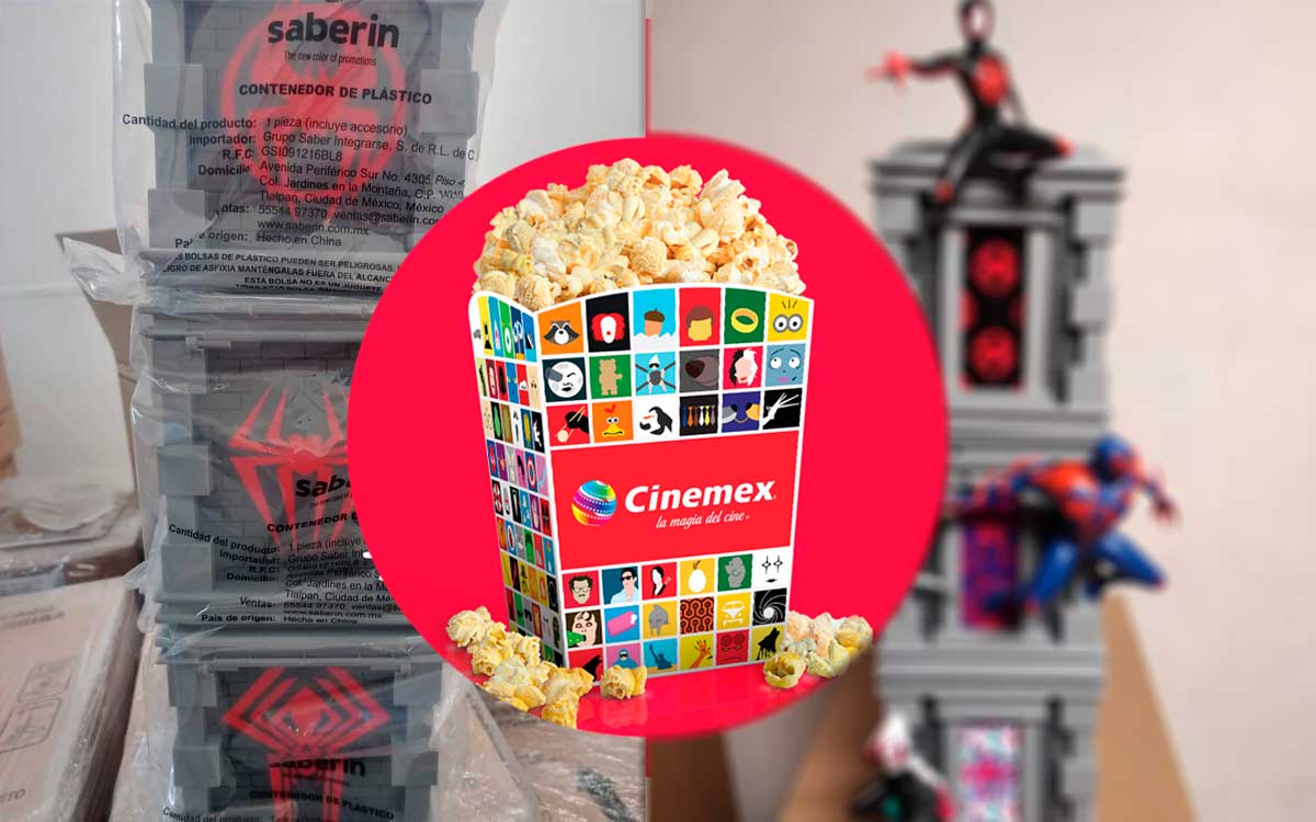 ¡Cinemex lo vuelve a hacer! Filtran palomera de Spider Verse y es de tres pisose