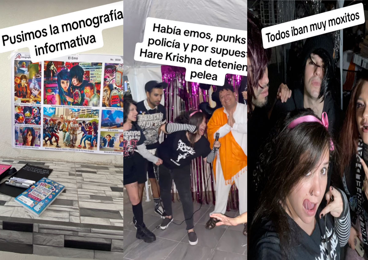 Chavorruco nivel: Hace fiesta temática emos vs punks y se hace viral en TikTok
