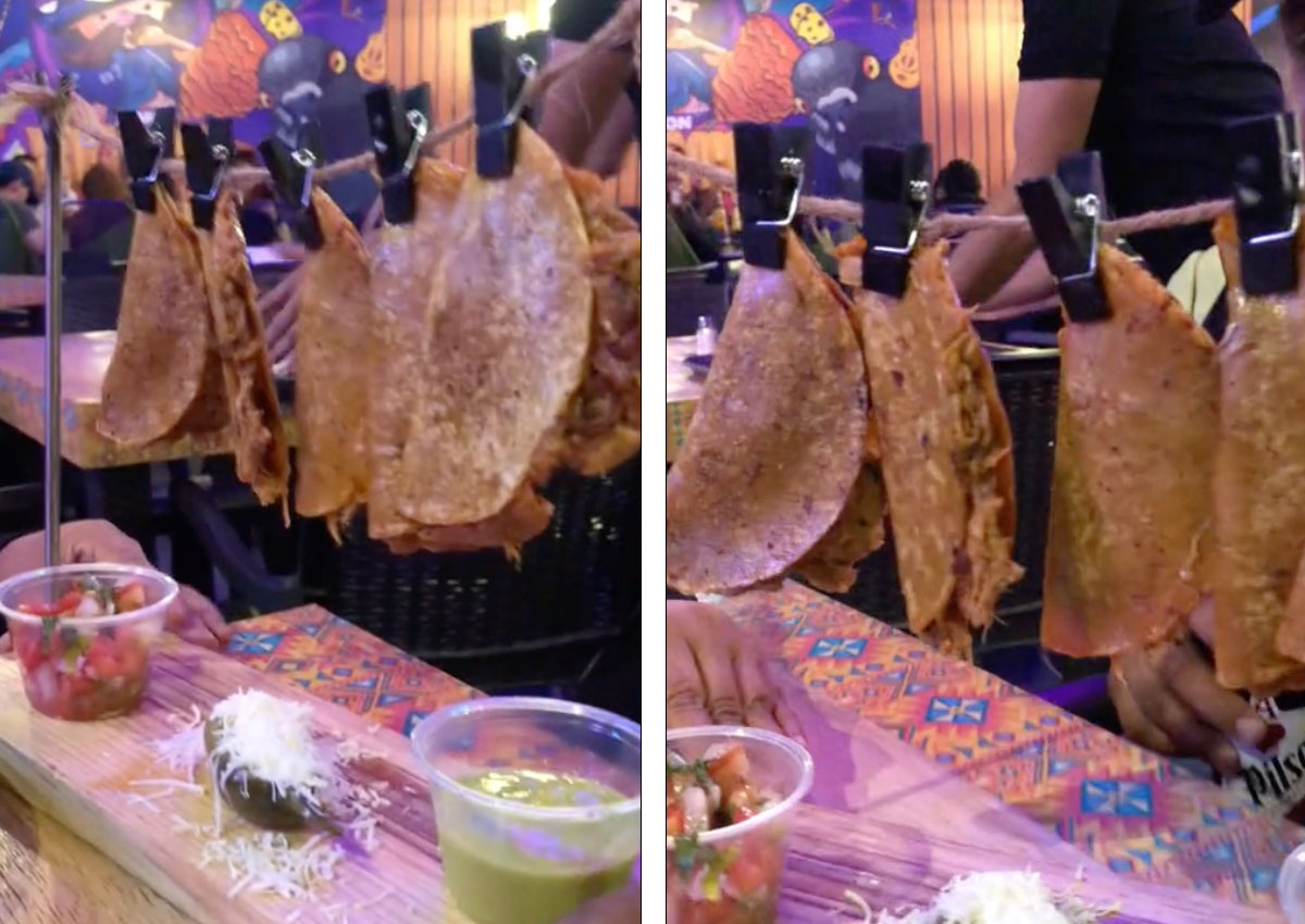 Los tacos tendedero no existen... bro, qué vas a estar sabiendo, Tiktok los hizo virales