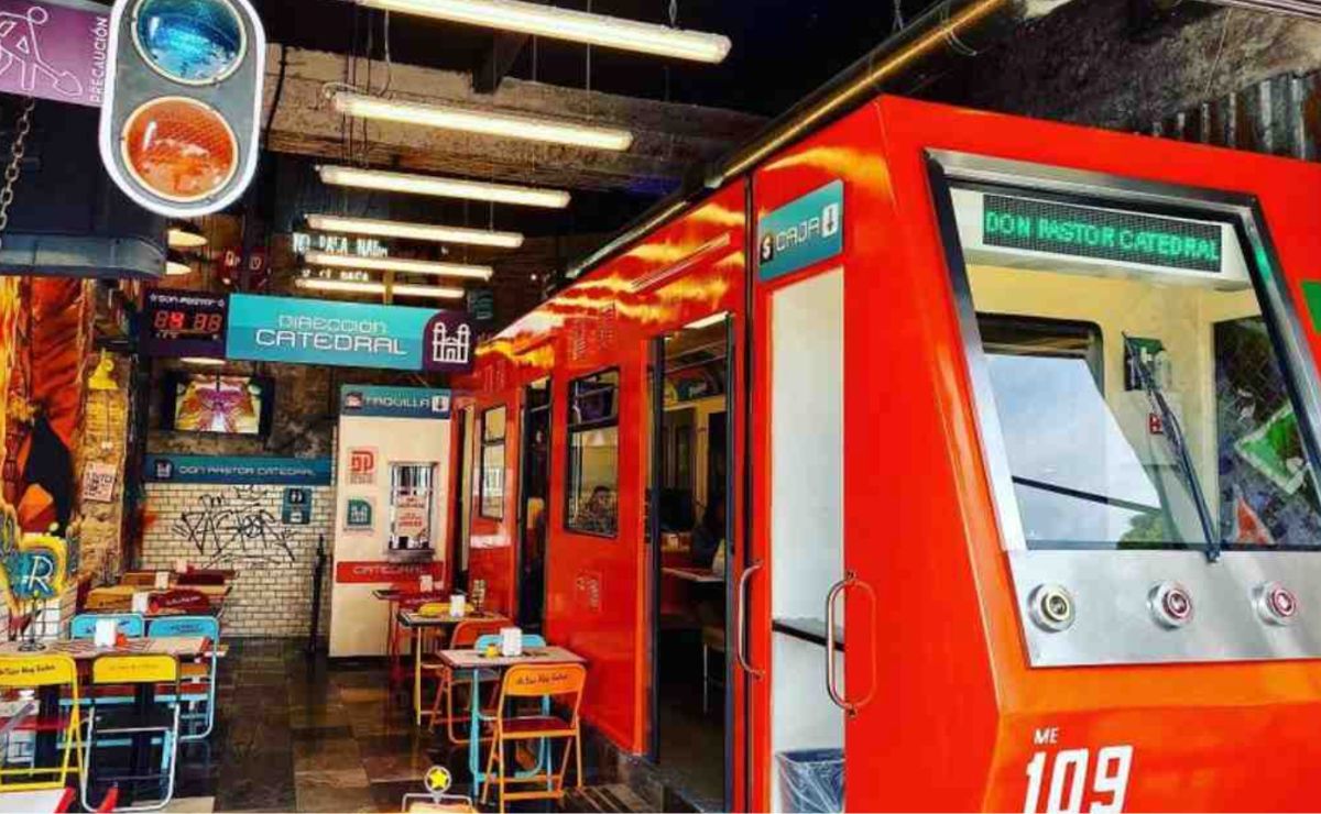 ¡Siguiente parada Taquerí­a Metro! En dónde se encuentra la taquerí­a con el concepto del vagón del metro