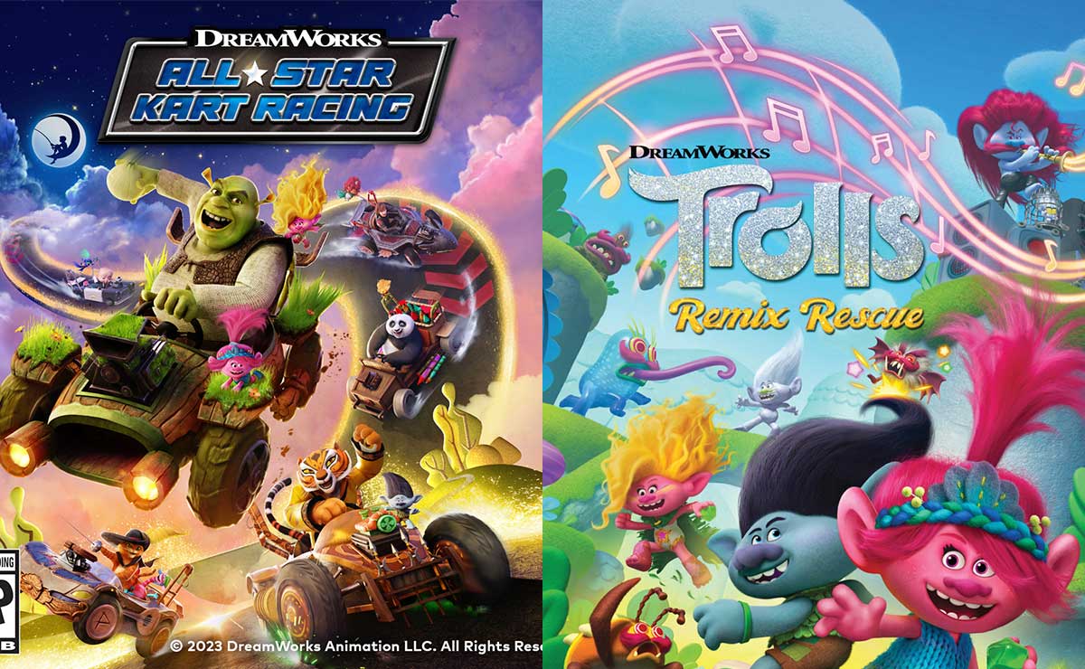 El nuevo videojuego de DreamWorks ¡Shrek y Trolls al estilo Mario Kart!