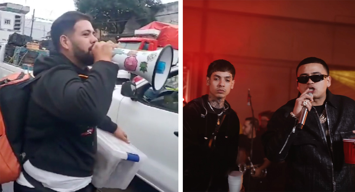 ¡VIRAL! Joven vende pastes al ritmo de Fuerza Regida y Natanael Cano