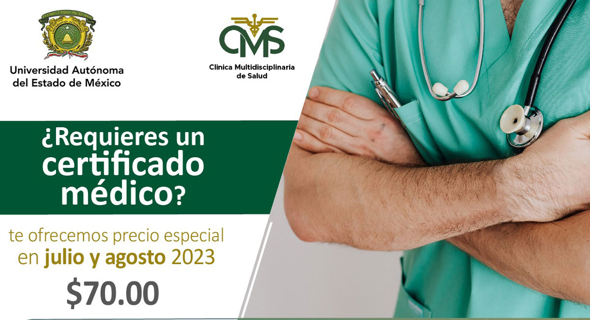 UAEMEX ofrece consulta general por $70 pesos durante julio y agosto