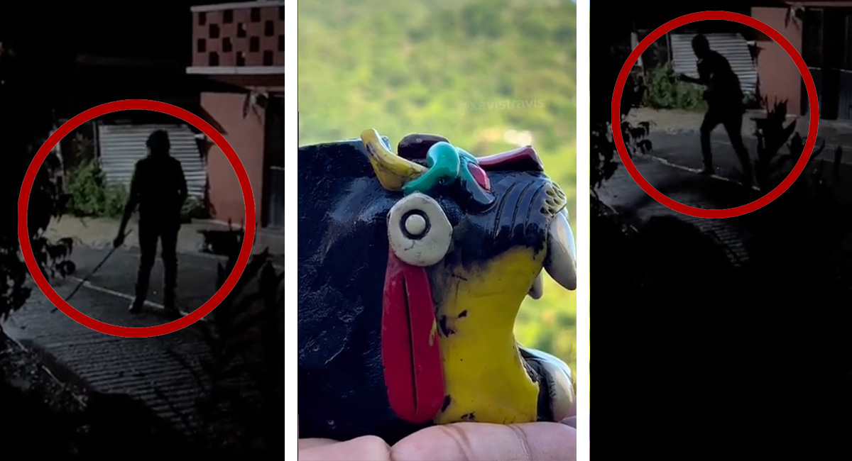 ¡Joven se hace viral por asustar a la gente con silbato azteca!e
