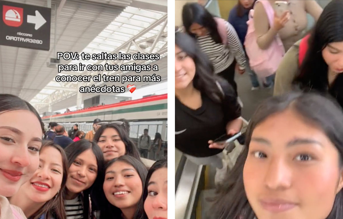 ¡Ojo aquí­ profe! Jóvenes se van de pinta para conocer el Tren Interurbano México-Toluca y se hacen ví­rales