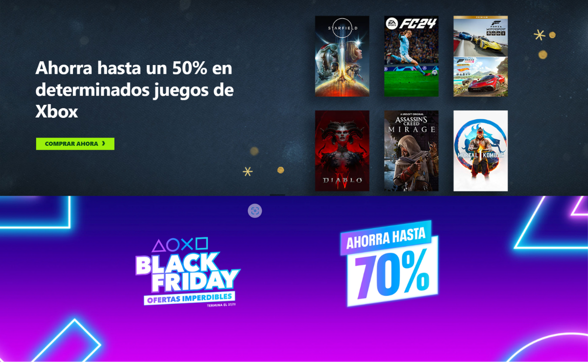 Black Friday 2023: Ofertas en Xbox, PlayStation y Nintendoe