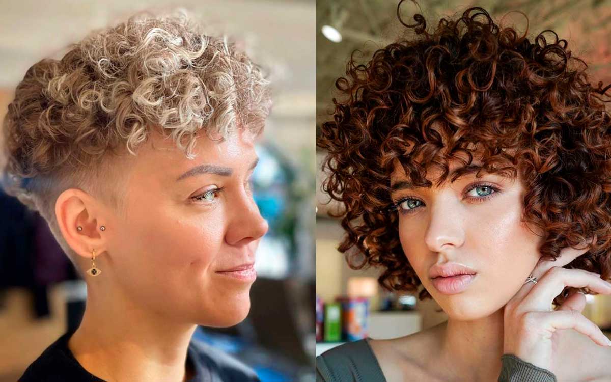 Ideas y tips para cortes de cabello corto y rizado para mujer