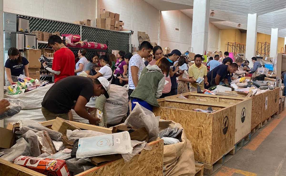 Dinámica para entrar al almacén de paquetes perdidos en México