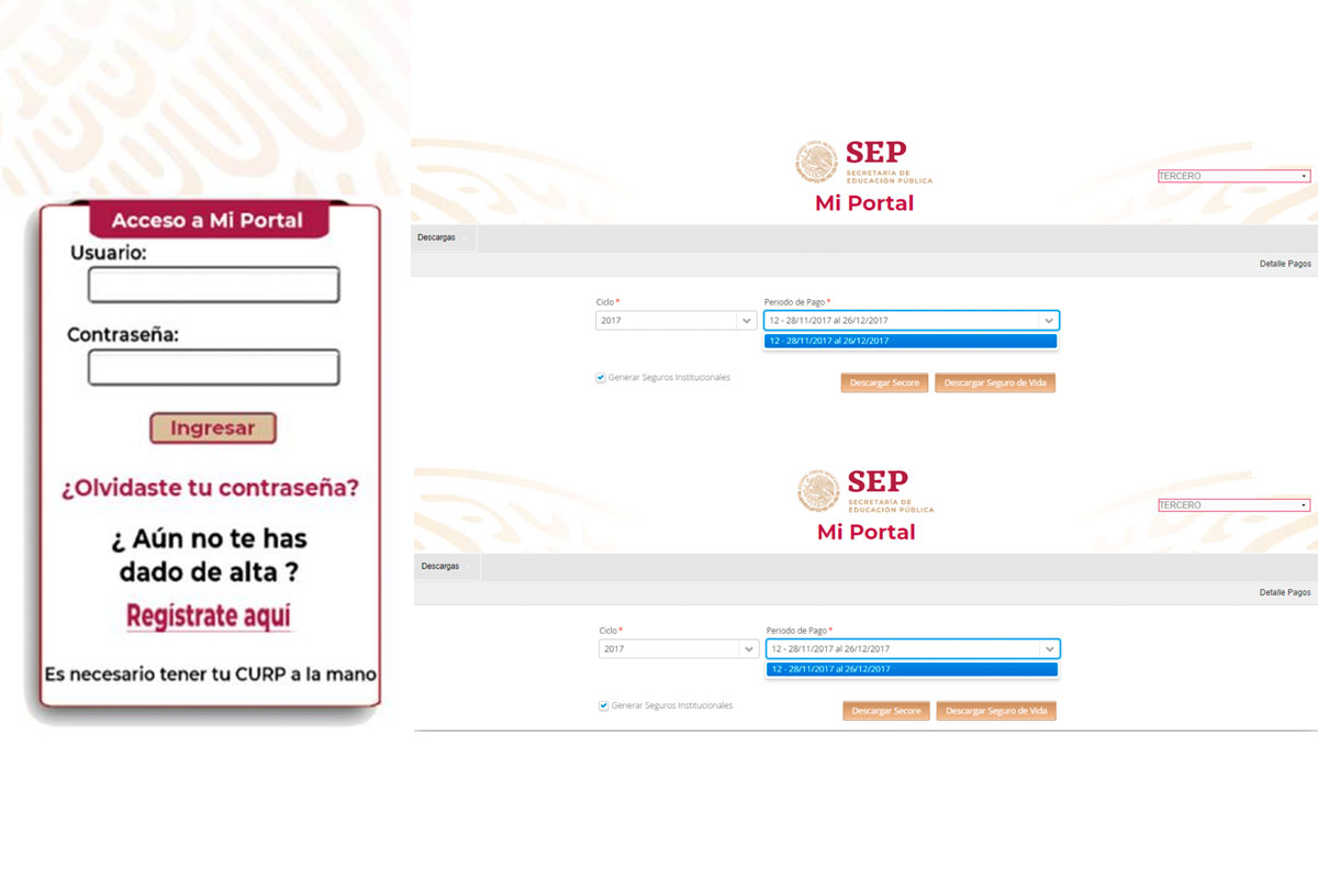 Mi Portal FONE y el Sistema de Administración de la Nómina Educativa (SANE), cómo descargar los detalles de pagoe